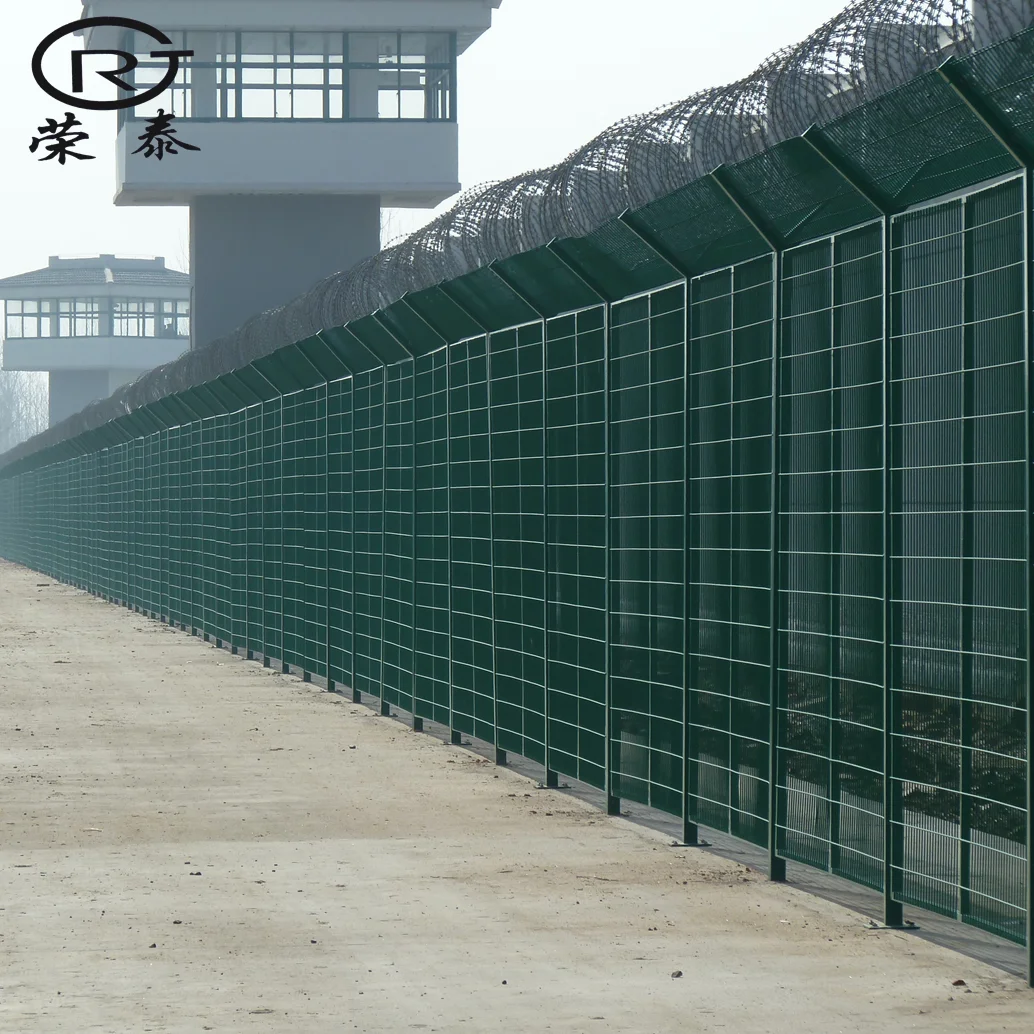 Hot Sale  Steel  customize prison anti cut anti climb mesh   anti climb  358 fence