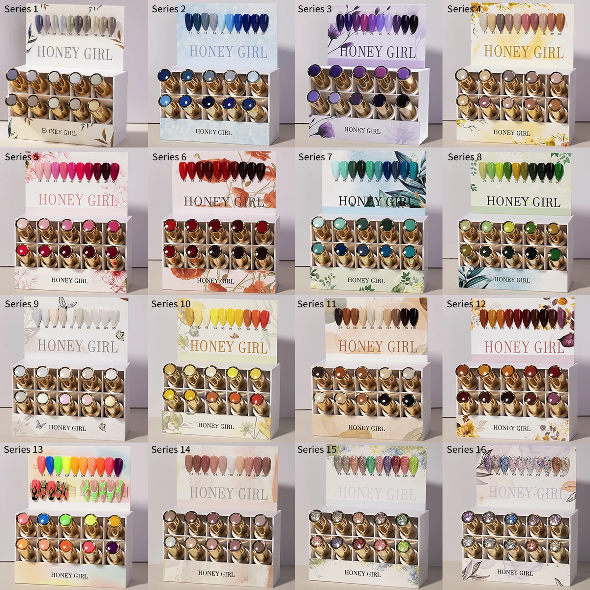 Nail Salon Art Soak colour regular uv gel set 160pcs kit Manicure Nail Art Salon vernis permanent Uv gel Disco nail polish set