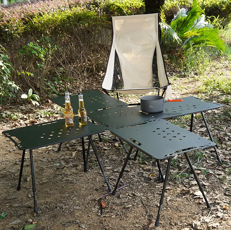 Folding Tables | Aluminum Alloy Folding Picnic Table - Stable, Multi-Functional Outdoor Equipment  for BBQ