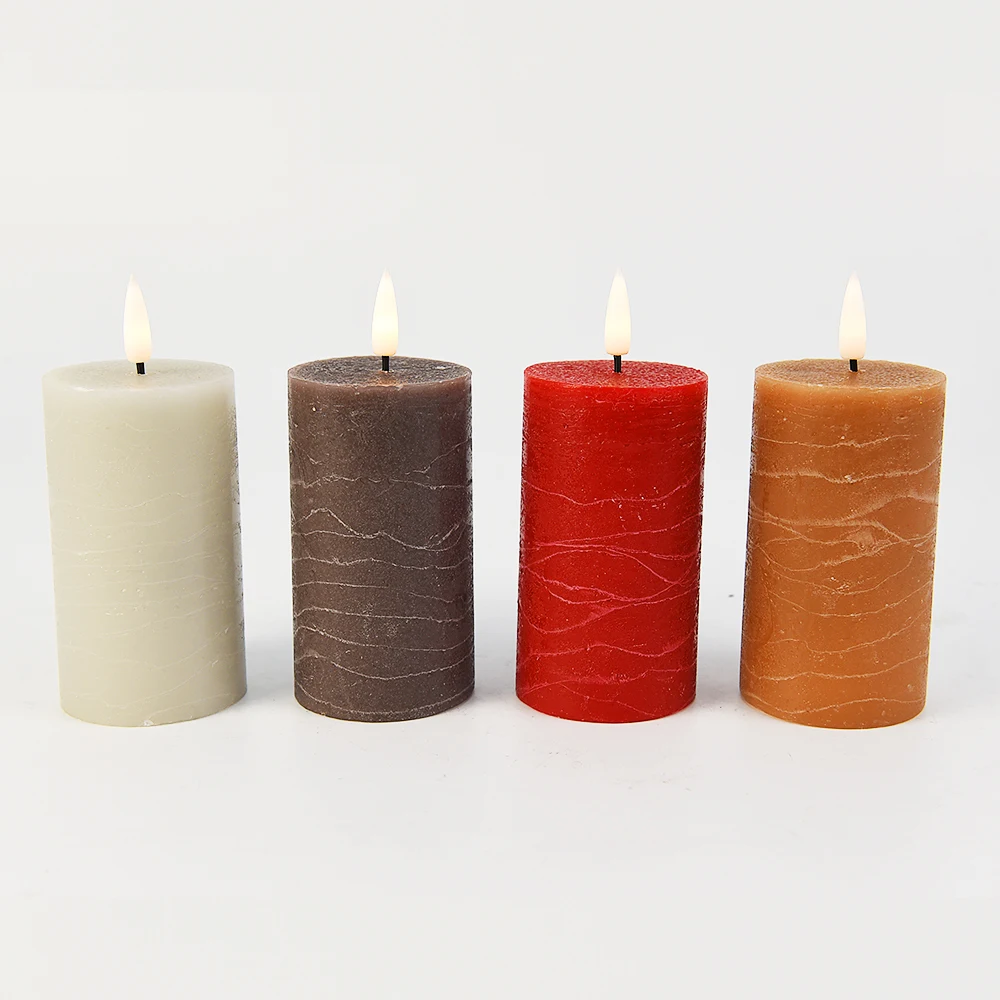 LED Flameless Candles Flackern Batteriebetriebene Elektrische Kerzen Mit Beweglichen Wick Dancing Flames Flat Led Candle