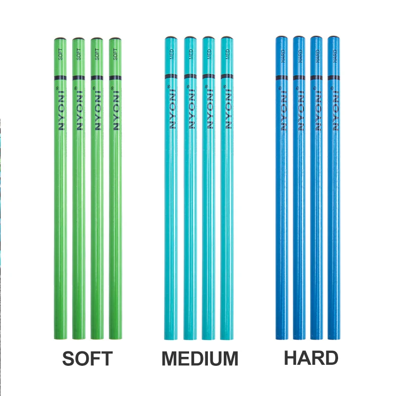 Nyoni soft medium hard drawing sketching charcoal pencil set