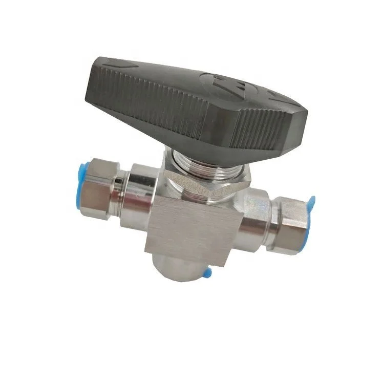 6000Psi High Pressure Cng Gas Dispenser 3-way Ball Valve