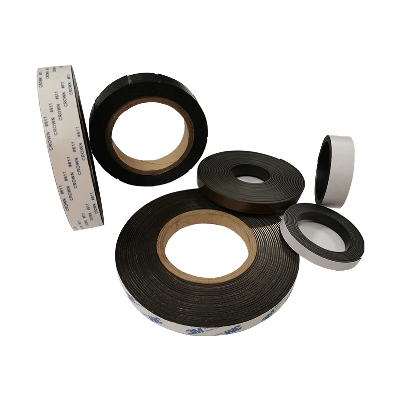 Magnetic tape magnet strip for door rubber magnetic sheet roll car sticker with high quality with matte and glossy white PVC
