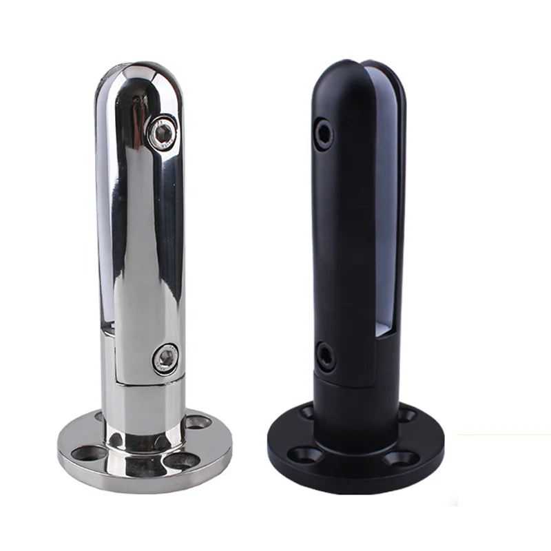 Modern Gold Glass Stair Railing Balustrade Stainless Steel Spigot Clamp Contemporary Deck Balcony Poor Swimming Pool Fence