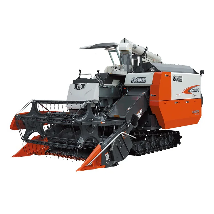 High quality full feed paddy rice wheat combine harvester agriculture machine