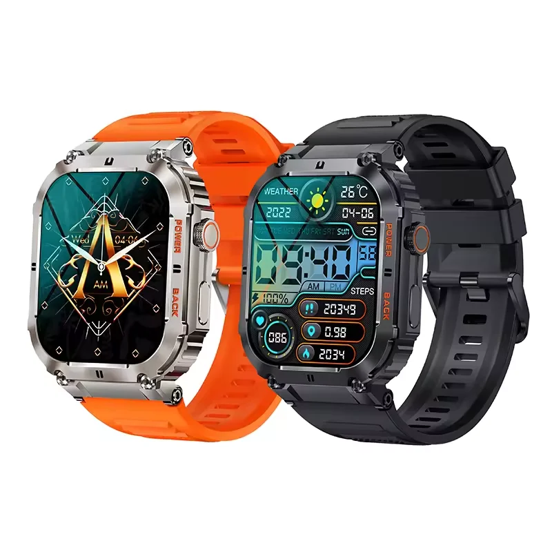 2024 K57 PRO Hot sales Long standby 400 m Ah smartwatch 1.96 inch full touch screen fitness BT calling smart watches