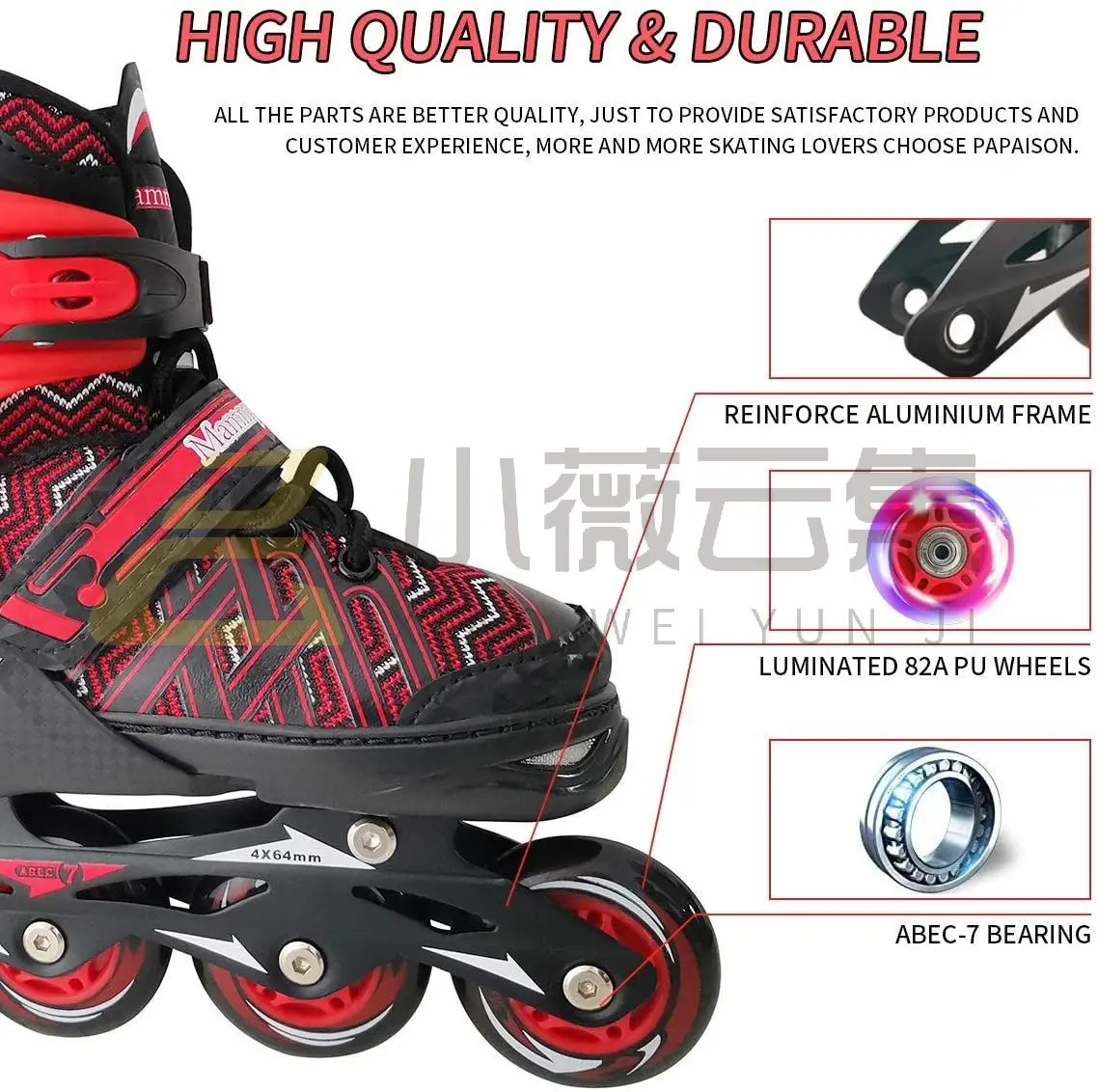 2022 New Design OEM Available 4 Wheels Inline Roller Skates Flashing Inline Skates For Kids Adult