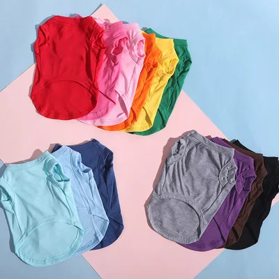 LYX001 Wholesale custom dog clothes t shirt polo shirt vest hoodie pet clothing logo print customizable fashion pet clothes