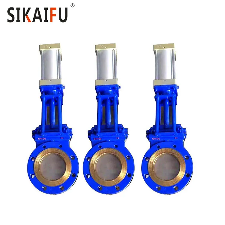 DN300 CF8 Pneumatic Knife Gate Valve Used for Water Treatment