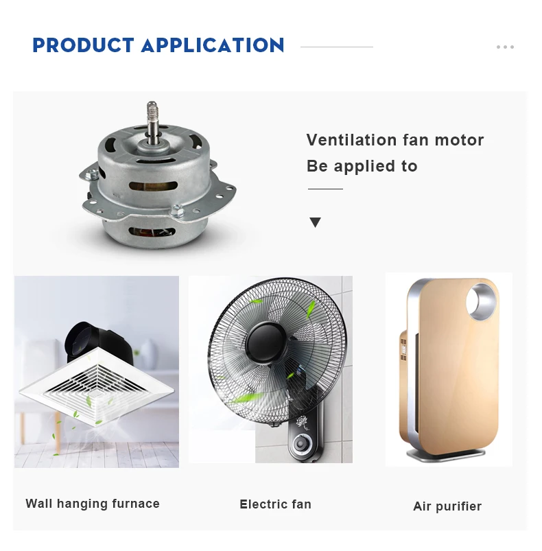 dc capacitor motor 12v for ventilation fans