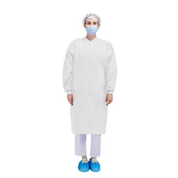 Top Quality Sanitary Smock 40 GSM Suits Examination Sterile Uniform Sterile Waterproof White Uniform Lab Disposable