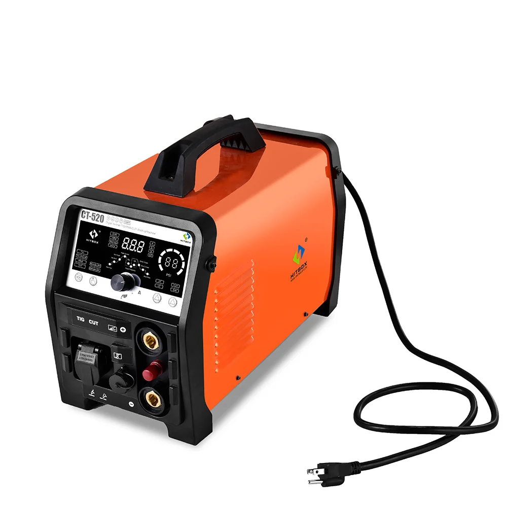 Exquisite craftsmanship  HITBOX 4 in1 plasma cutter  TIG TIG Pulse/MMA CT520 welding machine 5 in 1 ac/dc tig hf