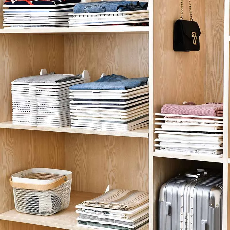 Shirt Organizer T Shirt Folder Board Clothing Dividers Stackable T Shirt Lazy man Folding Board Organizer