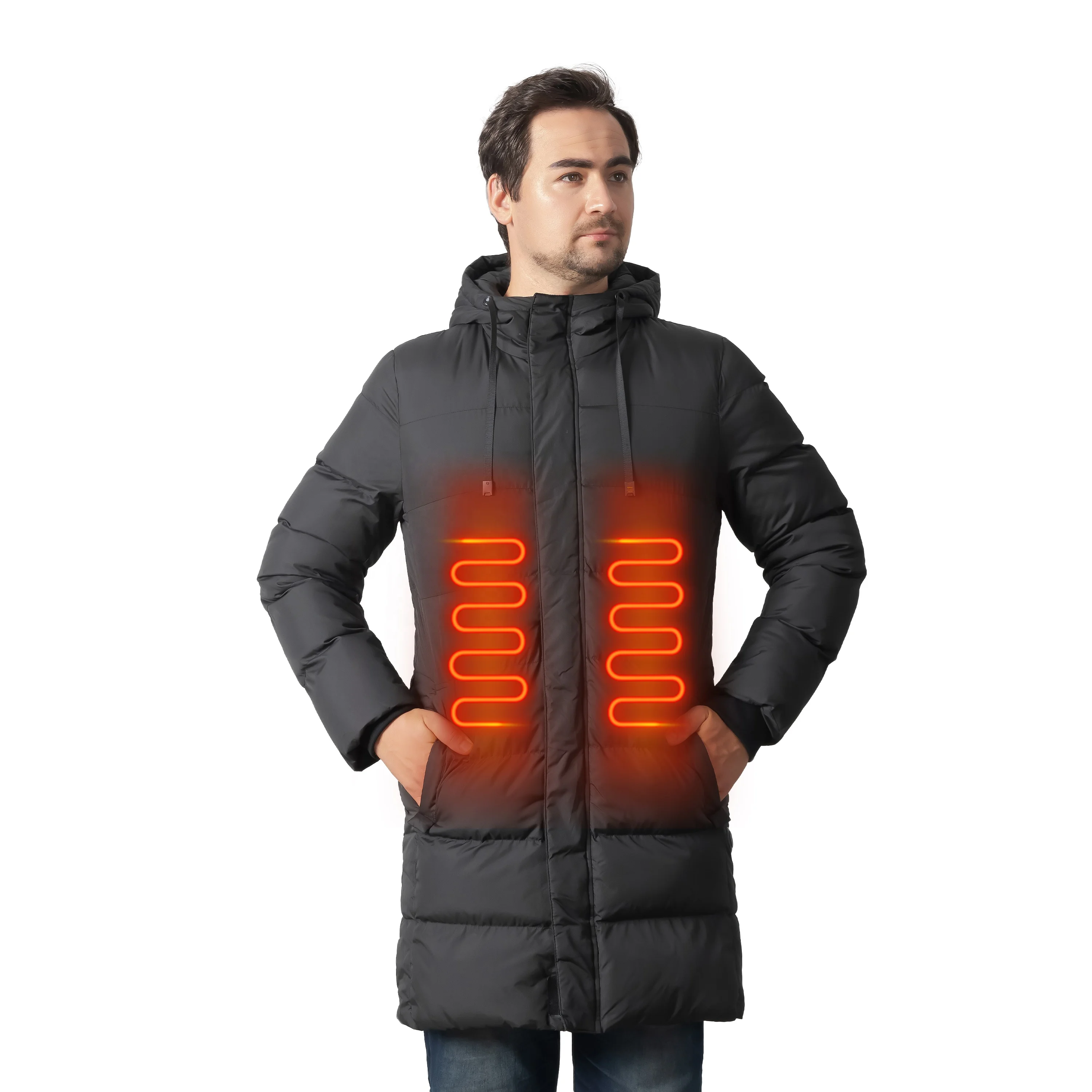 Factory ODM/OEM Custom Logo Heated Down Jacket Electric Jacket Battery Heated Jacket for Men Women