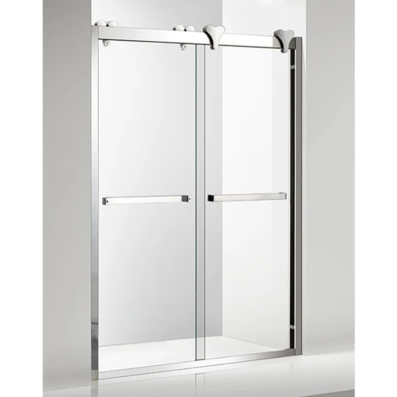 Bathroom Frameless Corner Waterproof Transparent Shower Enclosure Tempered Glass Sliding Walk In Shower Door For Hotel