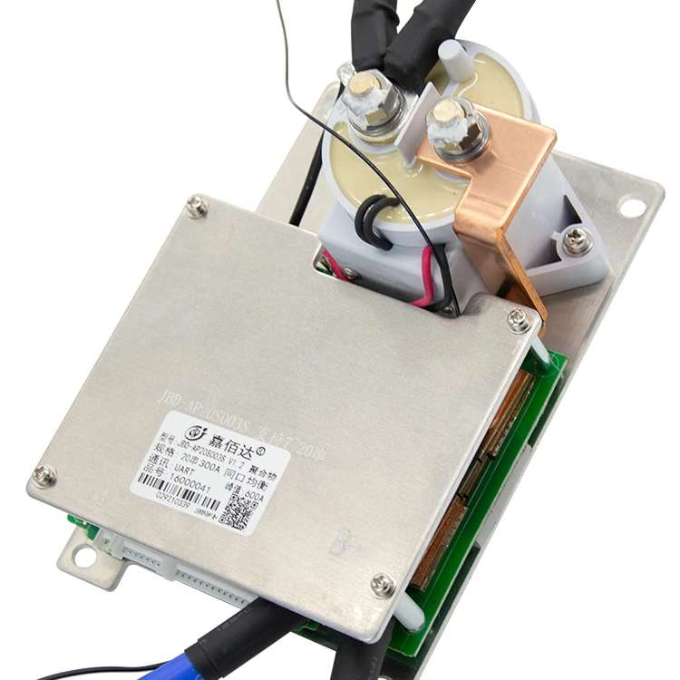 JBD Высококачественная BMS 7 ~ 20S 200A 300A Lifepo4 система управления литий-ионными аккумуляторами с реле того же порта UART