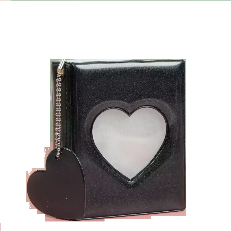 new Love hollow mirror 3-inch single frame Polaroid photo album star love bean album small card storage book