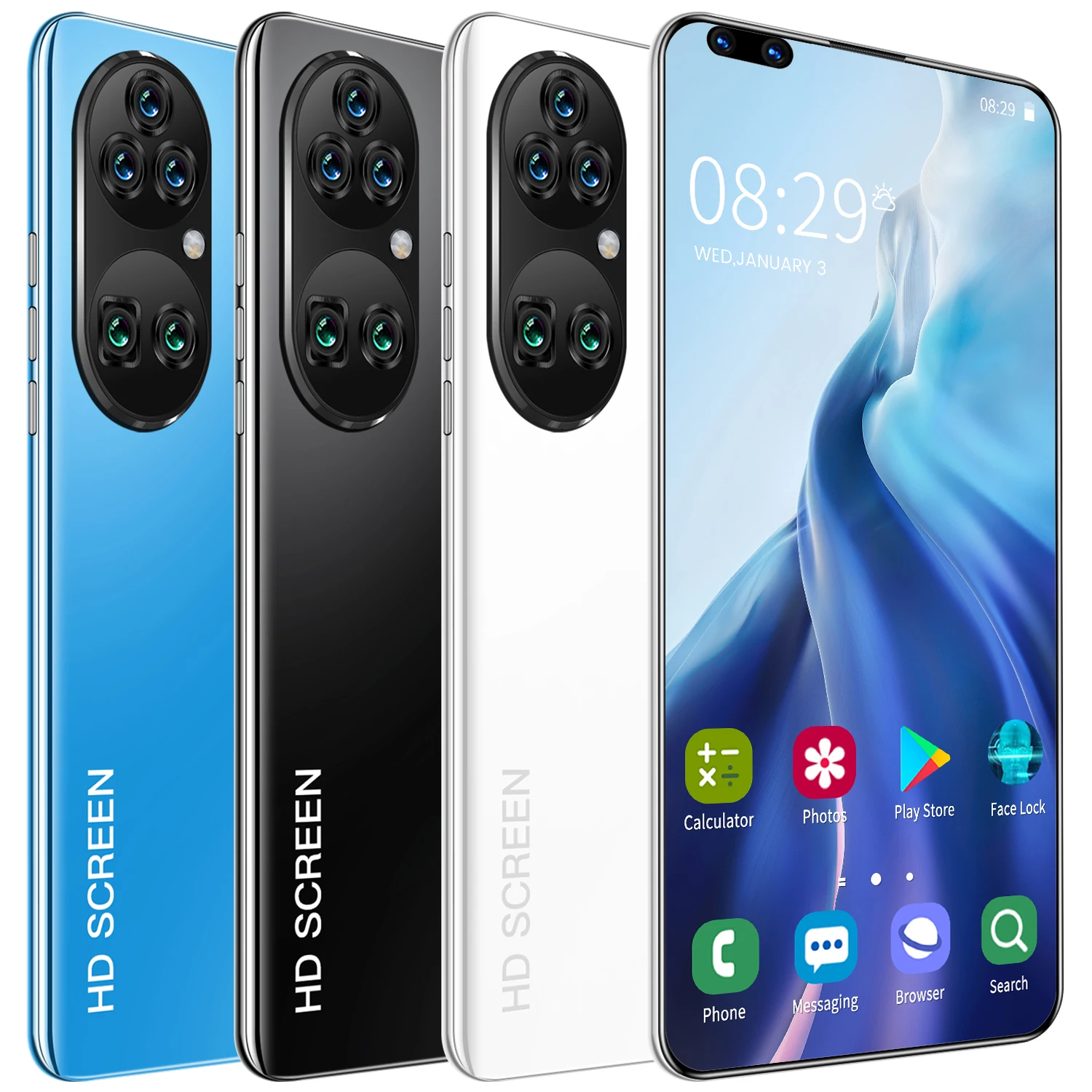 2021 Новый P60 Pro 7 8 полноэкранный Deca Core мобильный телефон 16 ГБ + 512 Гб двойная карта Глобальный Telefones Celulares