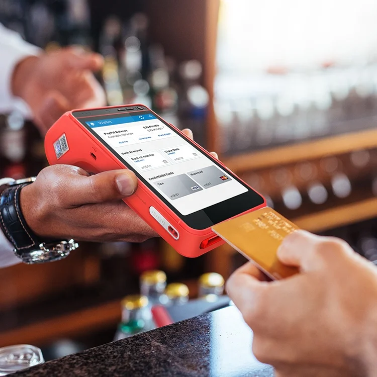 Urovo I9100 Handheld PDA pos system all in one Touch Screen 4g rfid nfc Portable smart pos terminal with 58mm thermal printer