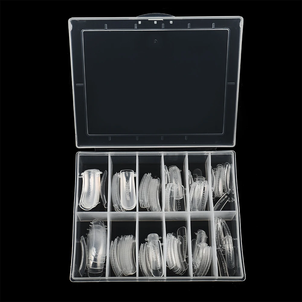 2022 Private Label OEM Extension Artificial Nail Tips Mold Long Round Gel Builder Dual System Plastic Reusable Nail Forms