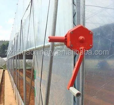 High Strength Agricultural Poly Tunnel Green Customize PE Film Large Planters Sides Ventilation with Roll up Machine 8m 3.3(M)