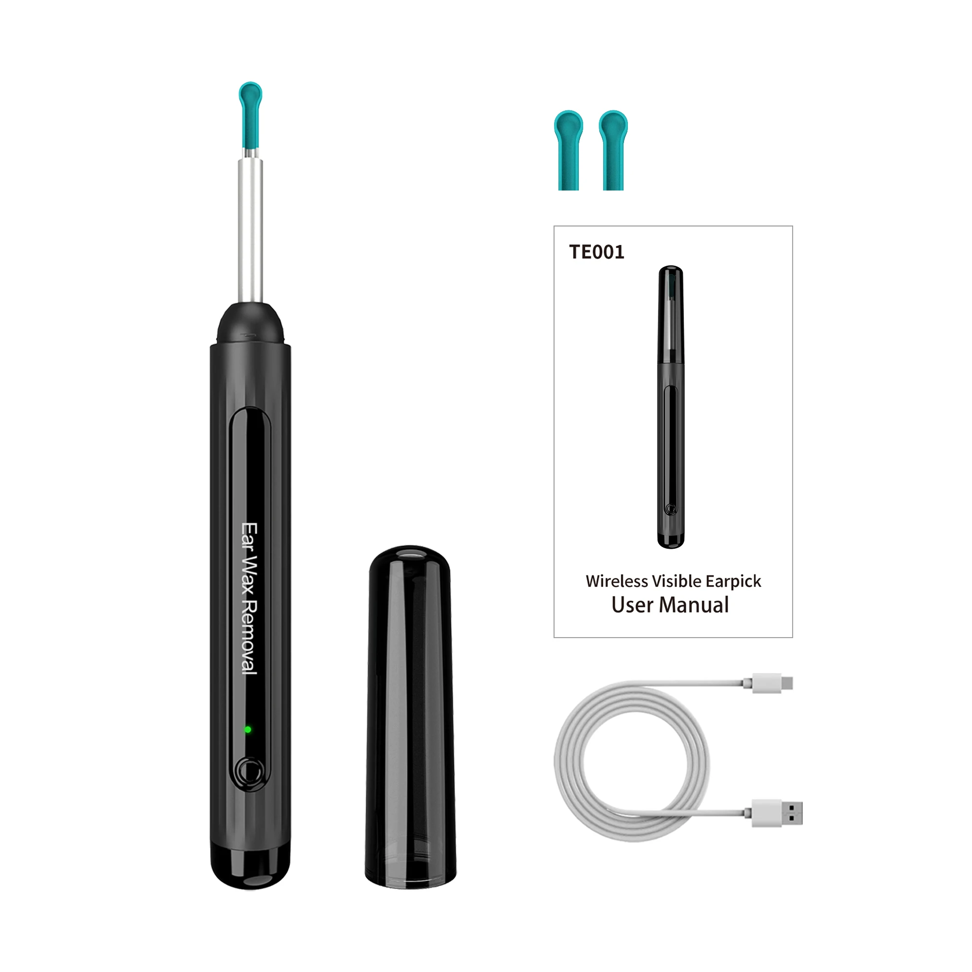 New Arrival Intelligent WIFI Smart Visual Ear Wax Ear Cleaner With Camera Ear Wax Removal Tool