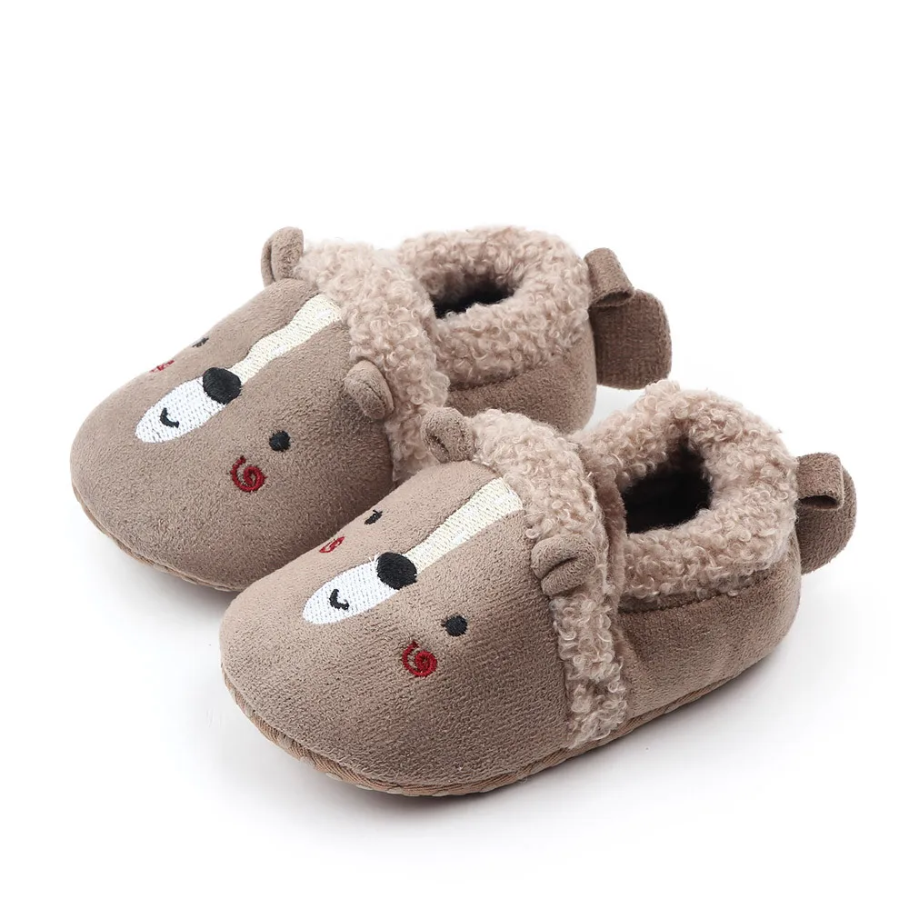 Wholesale Warm winter infant newborn baby shoes soft sole cotton baby shoes