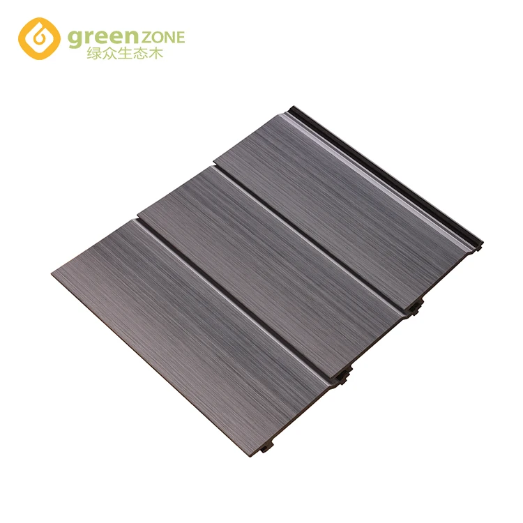 Garden grey board plastic wood panel wpc exterior wall cladding
