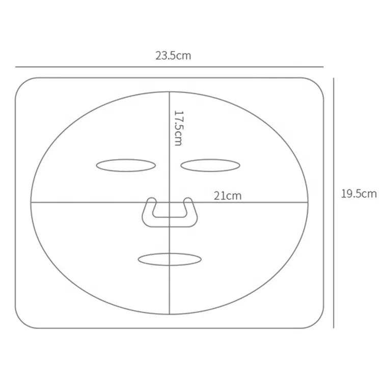 DIY Modeling Facial Mask Plate Clear Silicone Mould Tray SPA Rose Hydro Jelly Face Powder Masks