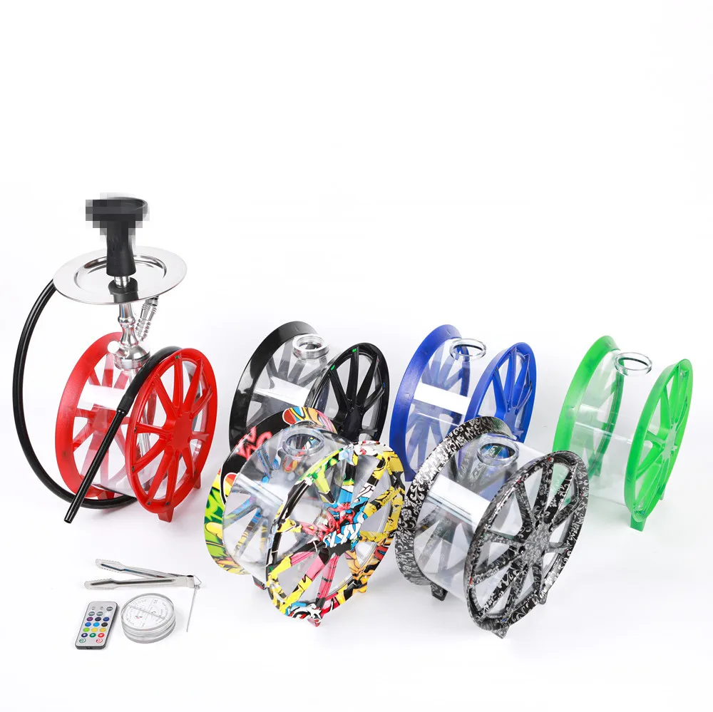 Оптовая продажа новый дизайн портативный кальян с акриловыми колесами дорожный стол для кальяна из Турции