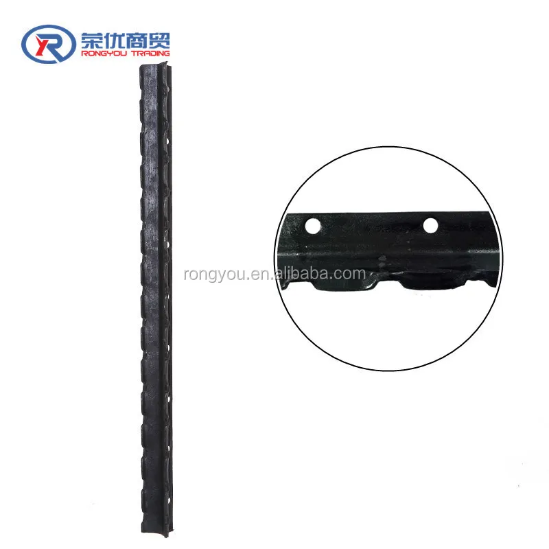 Black bitumen 1.7kg/m Y Fence Post Israel market metal fence post with teeth