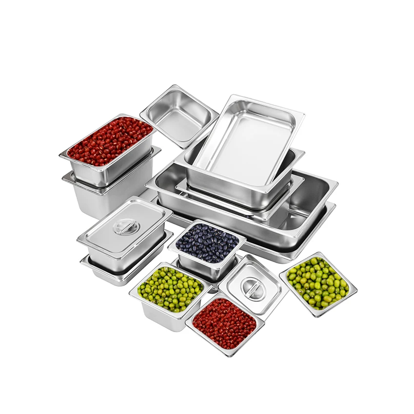 Restaurant  Gn Pan Stainless Steel Hotel Gn Pan Container Food Warmers Buffet Steam Table Pan