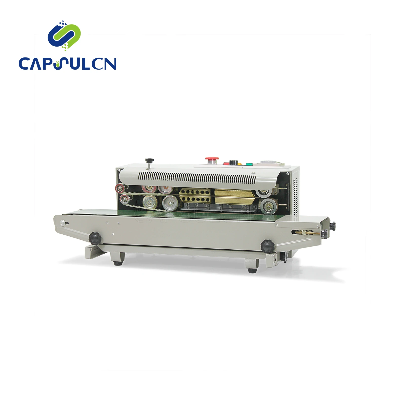 Industrial continuous band sealer plastic bag soild ink sealing machine ,expanded food band sealer