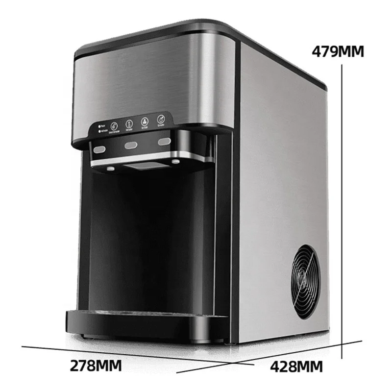Small Fashion Home Ice Machine Portable Ice Maker With Water Dispenser