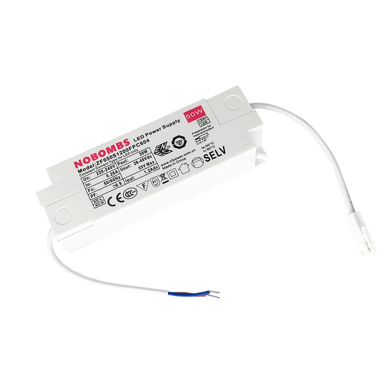 
55VLED driver power supply 50WLED bulb driver 1.2A isolated certified with strobe driver 