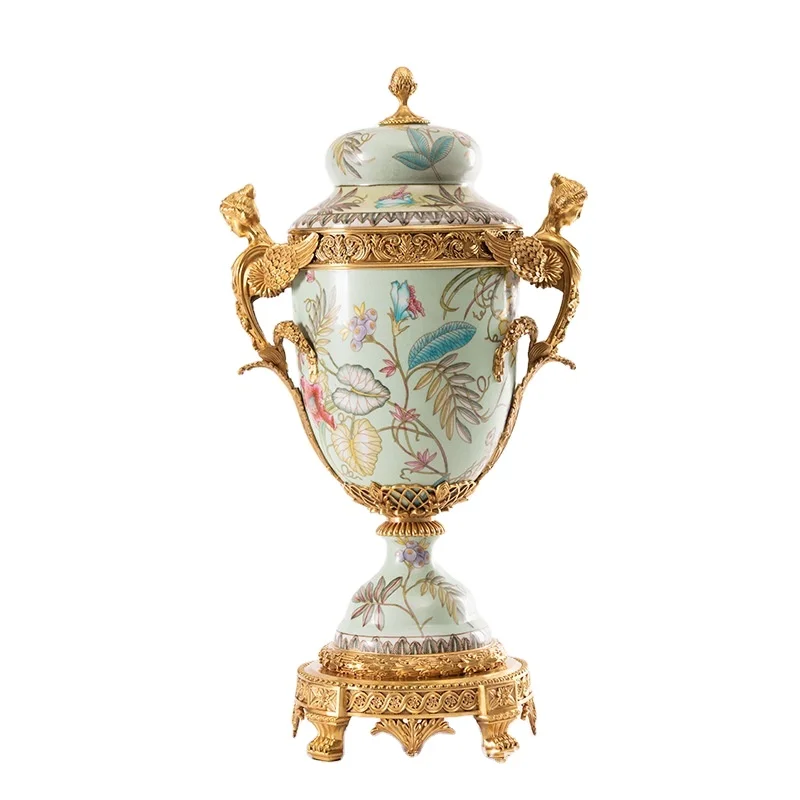 Square Luxury Ceramic Ashtray with Decorative Flower Design for Home Decor Ceramic Ashtray