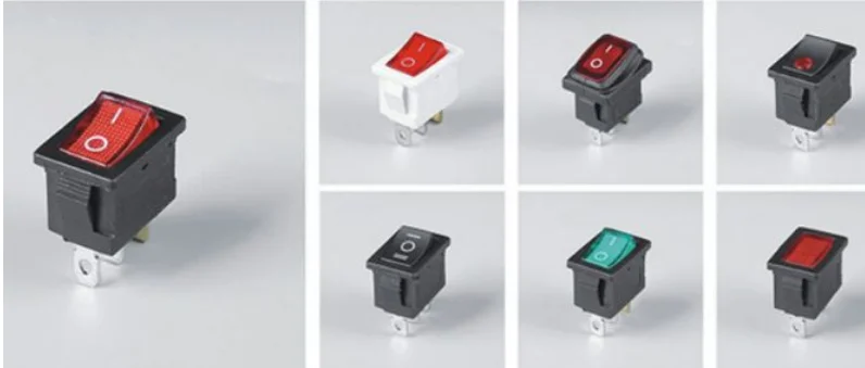 Rocker Button Switch 3 position DPDT on off or on off on for electric control