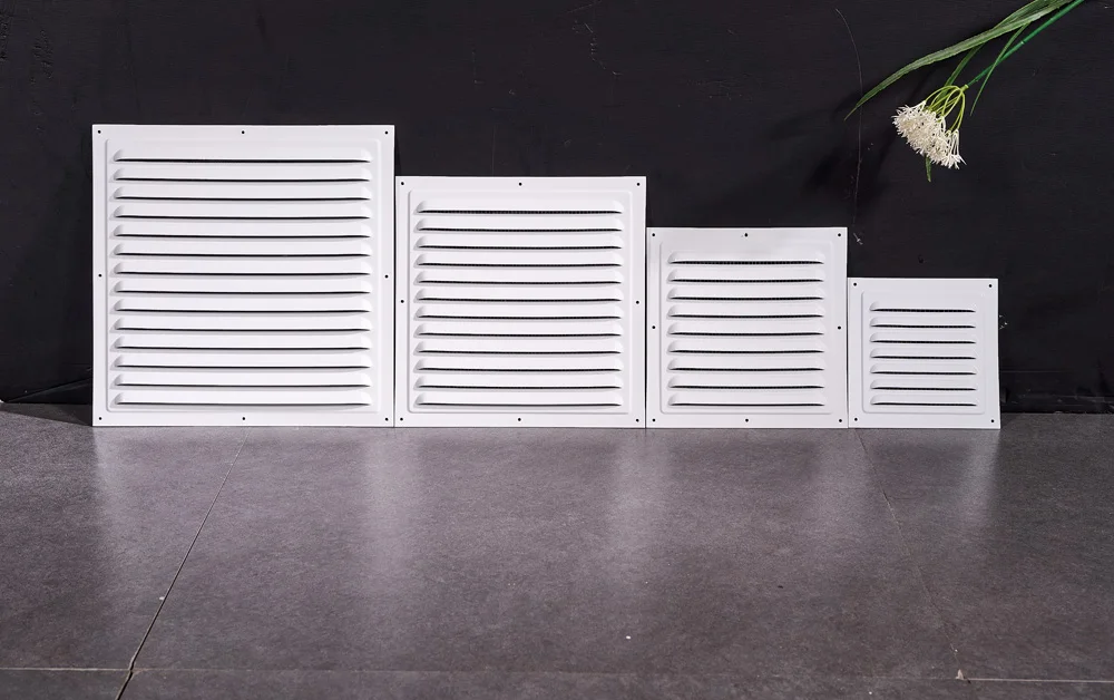 Square Air Cover With Net Air Diffuser Air Conditioning Grilles Grill Aluminum Alloy Ventilation Grille