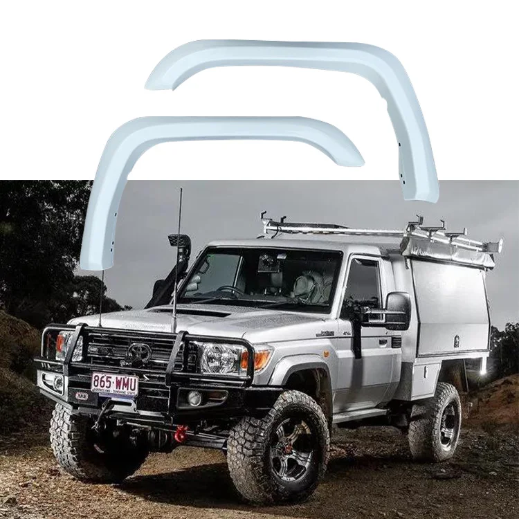 FFD155 Wide Wheel Fender Flares Australia Ver 1984-onwards Matte Black for TOYOTA LAND CRUISER LC79 Single Cab/ Universal ABS