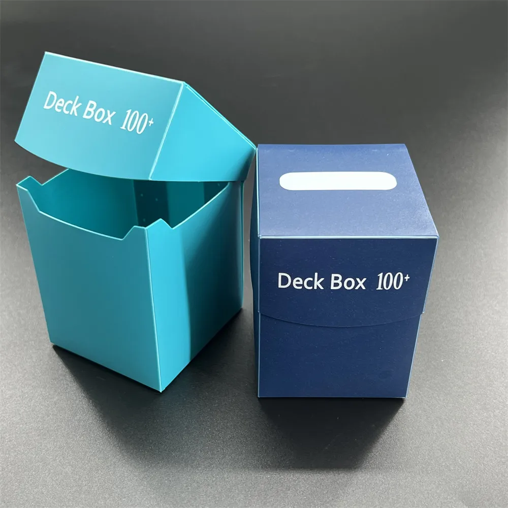 Custom Logo 100+ Game Cards Plastic Deck Box Flip-open Collectible Card TCG MTG