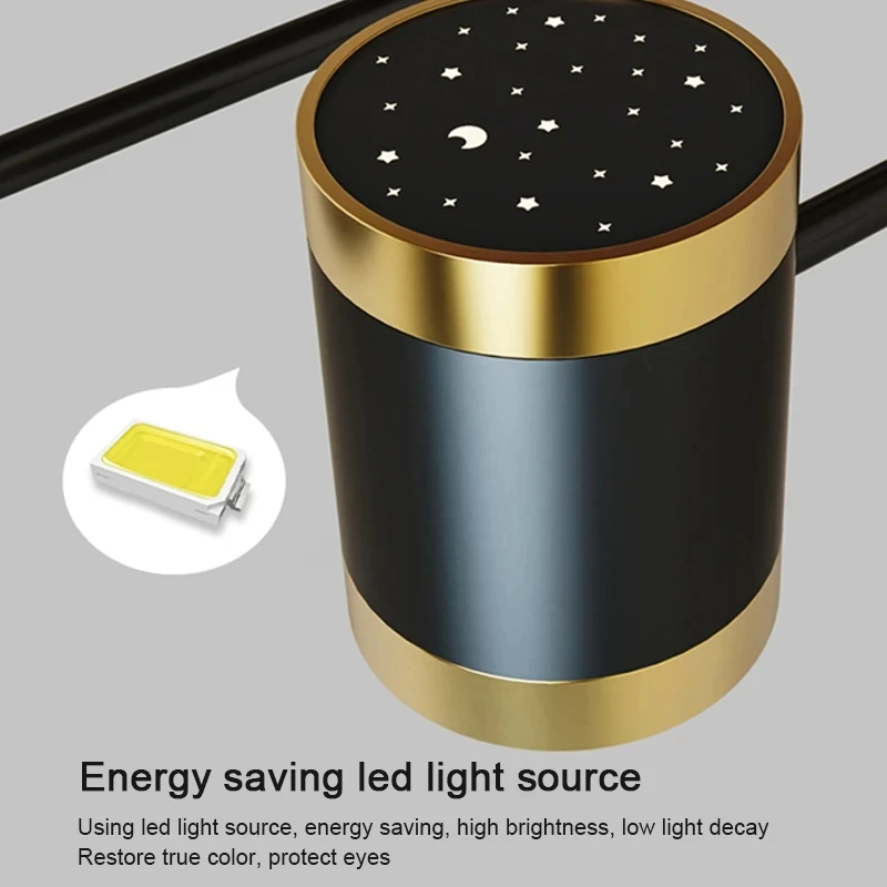 Modern LED Chandelier Lighting For Living Room Bedroom New Lamp Gold Frame Aluminum Dropshipping Indoor Fixture Light Lustres