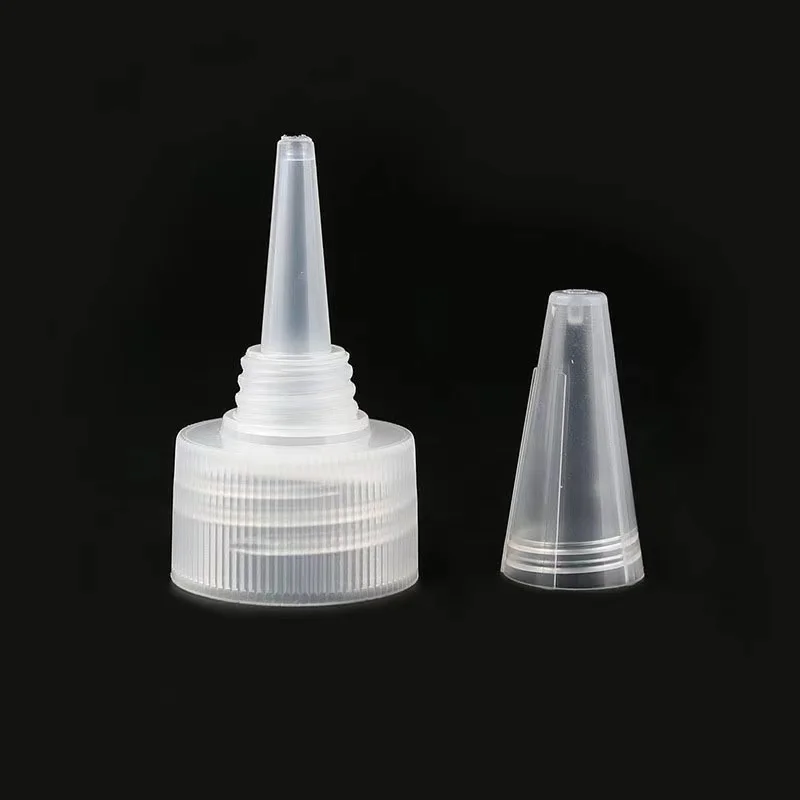Pointed Top Cap PP Plastic High Quality 20mm 24mm 28mm Stainless Steel Cosmetic 500 Ml Spray Bottles Square Storage Jar Plastic