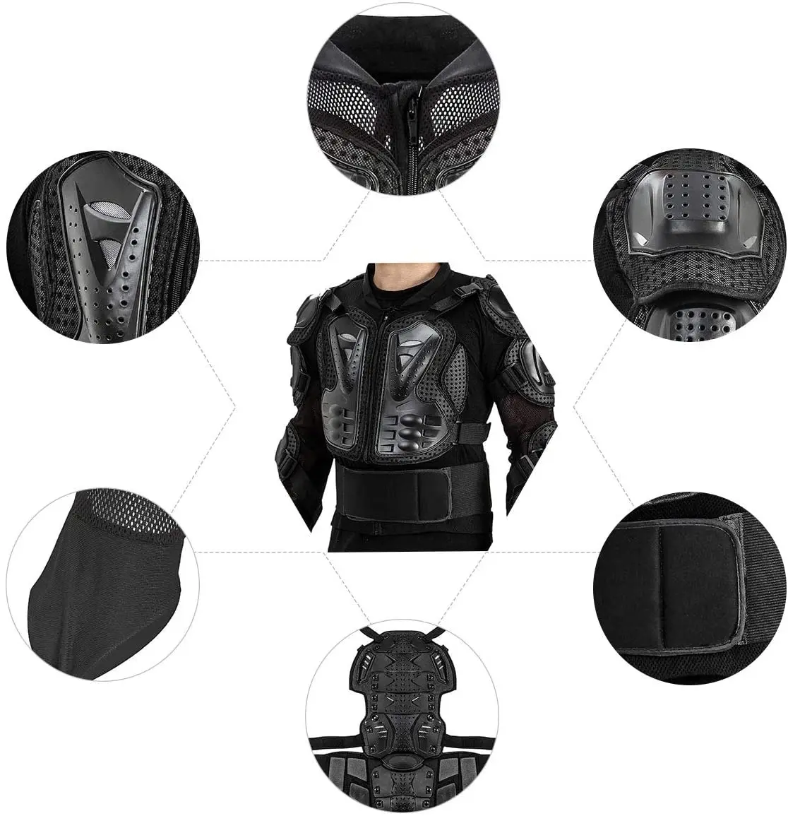 SLKE Factory supplies cycling clothing outdoor equipment motor body armor vest Motorcycle riding protective suit