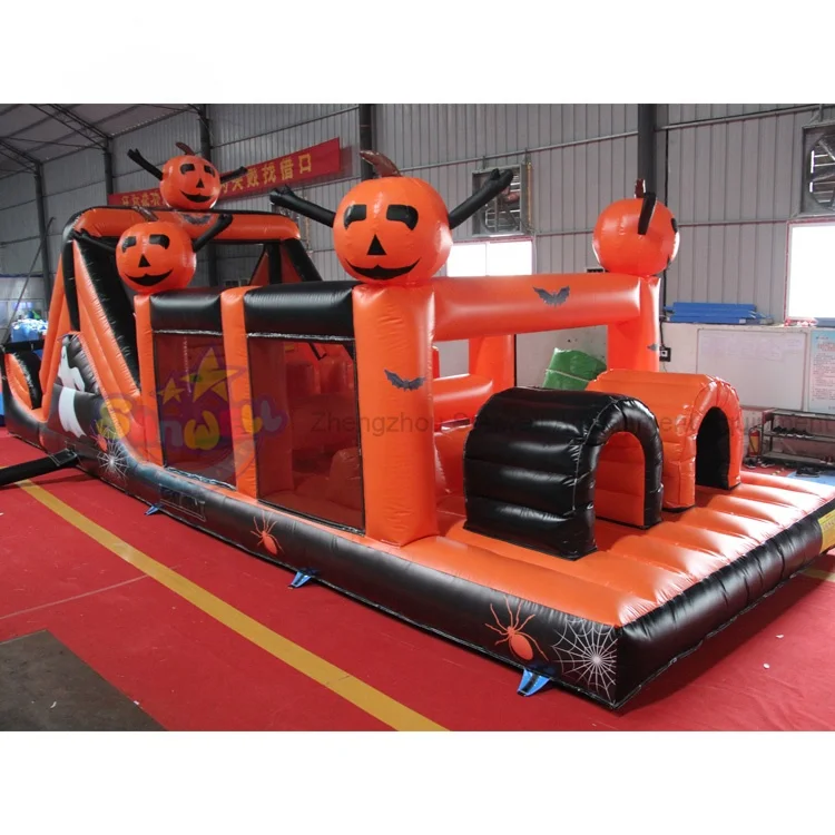 Moonwalk Inflatable Halloween Haunted House,Pumpkin Bouncers for Halloween,Inflatable Bouncy Games for Kids
