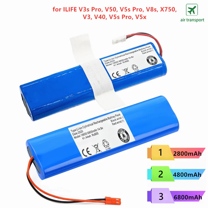 Custom OEM Li-ion Lithium Pack 2800mah 4800mah 6800mah 14.8V Rechargeable Batteries 18650 Battery Pack Lithium Ion Batteries