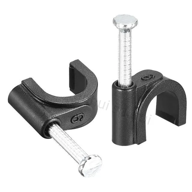 ANHUI Hot Sale Circle Cable Clips Plastic Wire Clips Plastic Clamps Mini Plastic China 100pcs/nylon Bag 10000 Bags SR PP PE