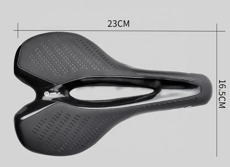 WHEEL UP Comfortable Bike Seat Replacement Bicycle Saddle -PU Leather Bicycle Seat With Polyurethane Foam Pad