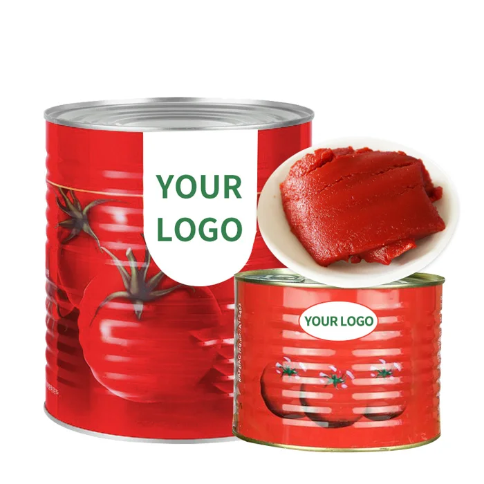 Free Sample Canned Tomato Paste 400g Canned Tomatoes Paste Small Tins Tomato Paste