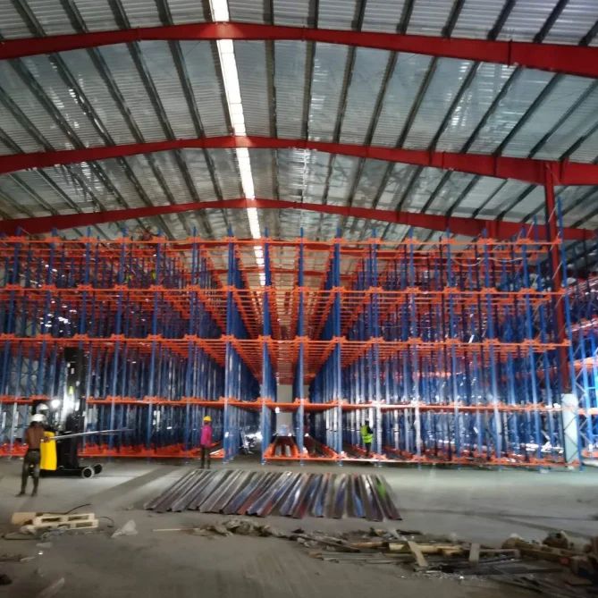 Warehouse Shuttle Mobile Racking System for food industry