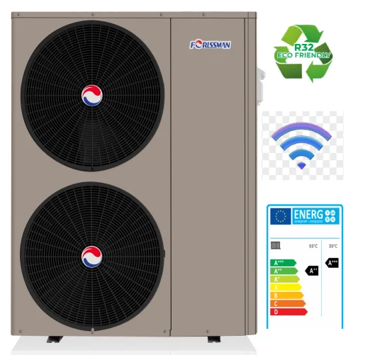 Heat pumps Forlssman DC Inverter Air to Water Heat Pump Heating Cooling Hot water For Household